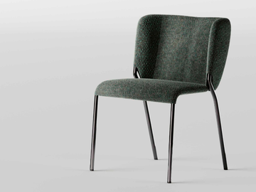 SHE - Fabric chair by Tonelli Design - view 2